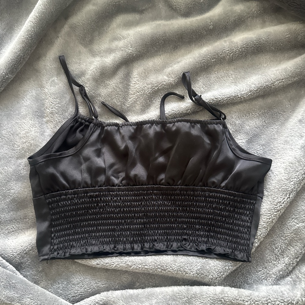 Forever 21 Black Satin Camisole Top - Picture 3 of 4